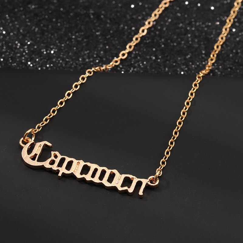 Twelve Constellation Zodiac Star Sign Necklaces