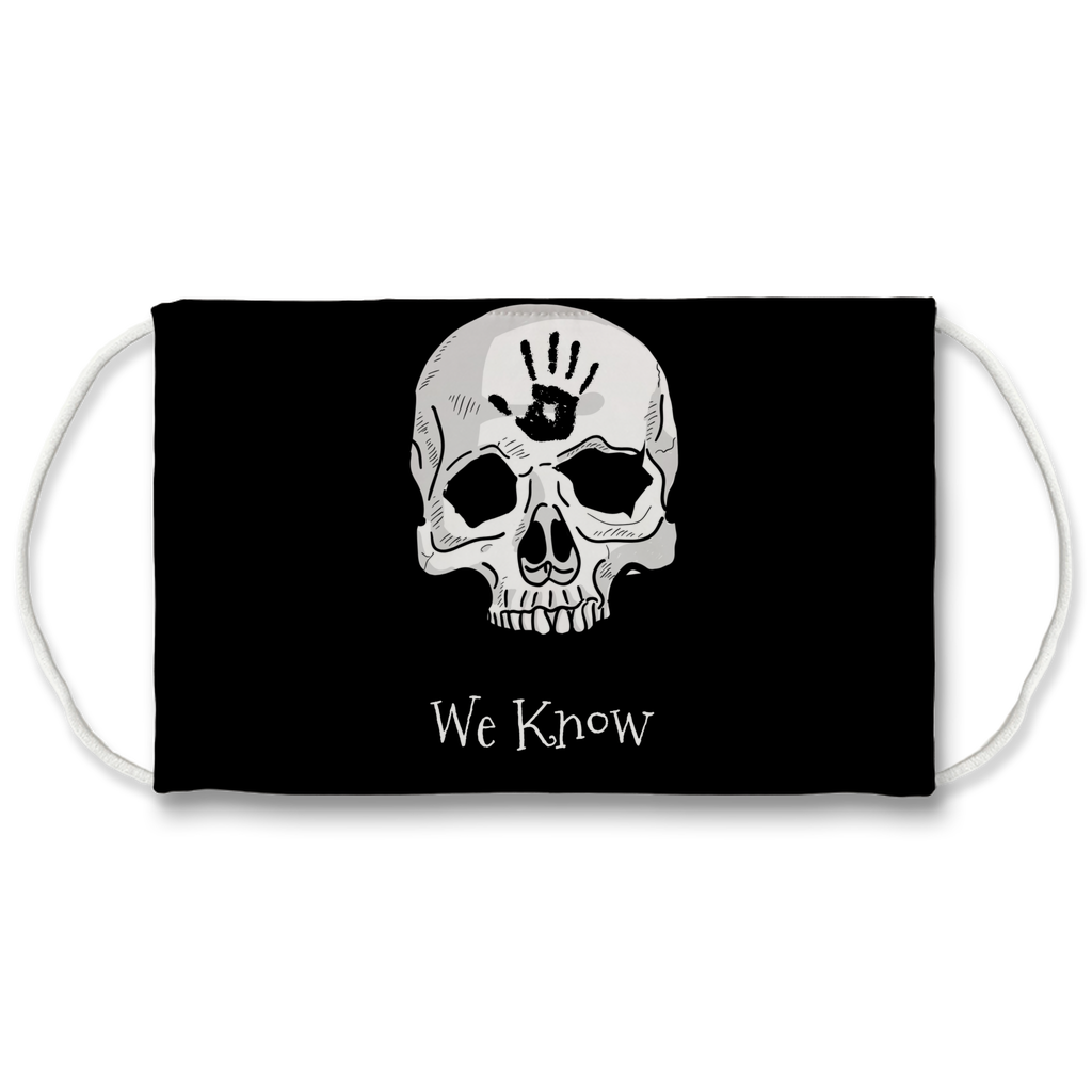 Dark Brotherhood We Know 2 Sublimation Face Mask Secondary image