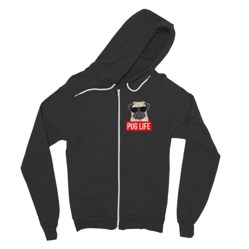 Pug Life - Pug Lover ﻿Classic Adult Zip Hoodie