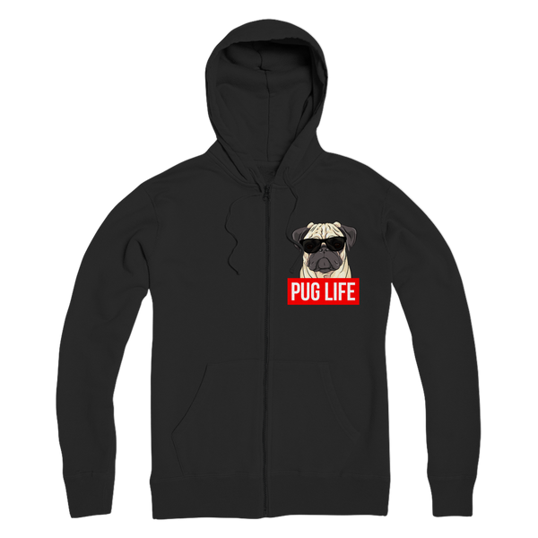 Pug Life - Pug Lover ﻿Premium Adult Zip Hoodie
