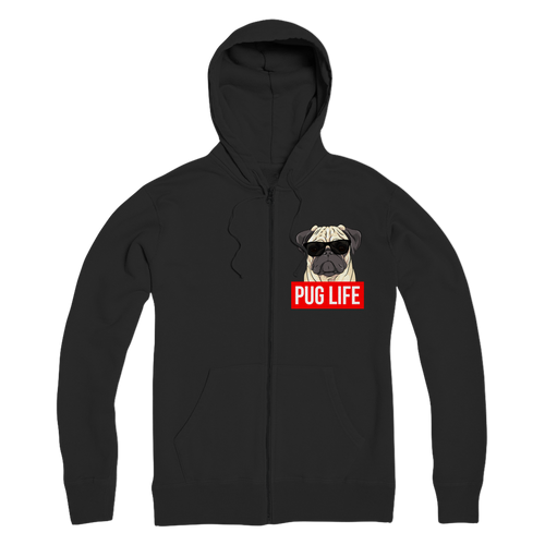 Pug Life - Pug Lover ﻿Premium Adult Zip Hoodie