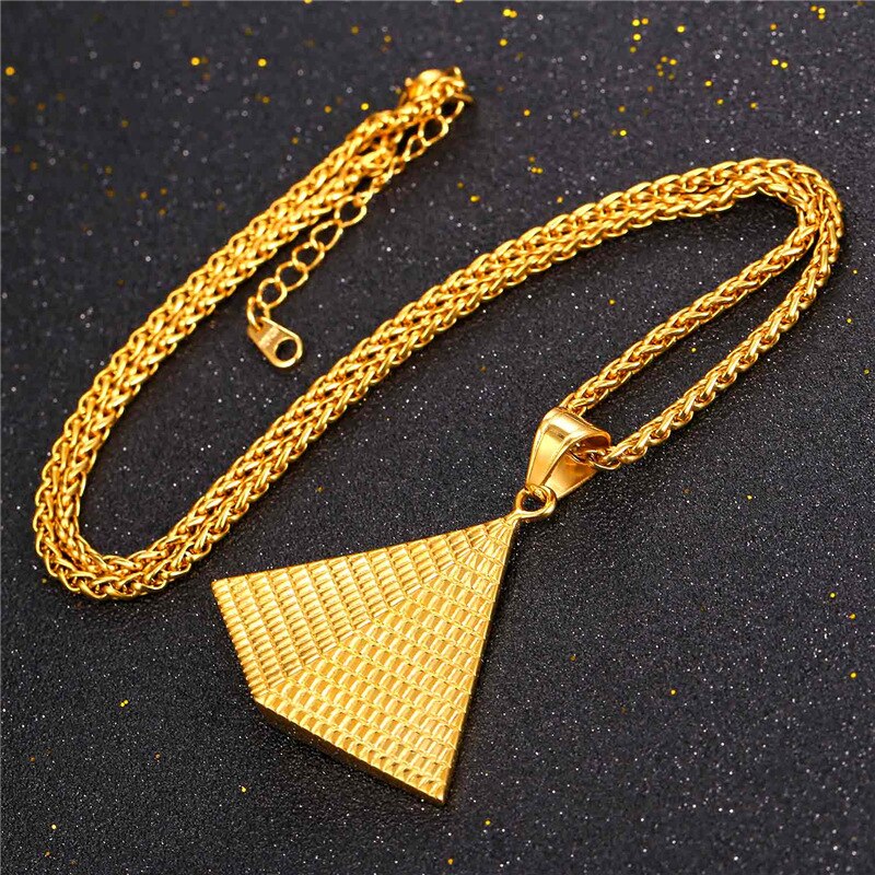 Egyptian Pyramid Pendant Necklace Secondary image