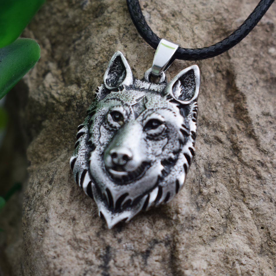 wolf necklace, norse mythology necklace