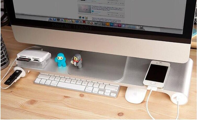 Aluminum Desktop Monitor Riser Stand Secondary image