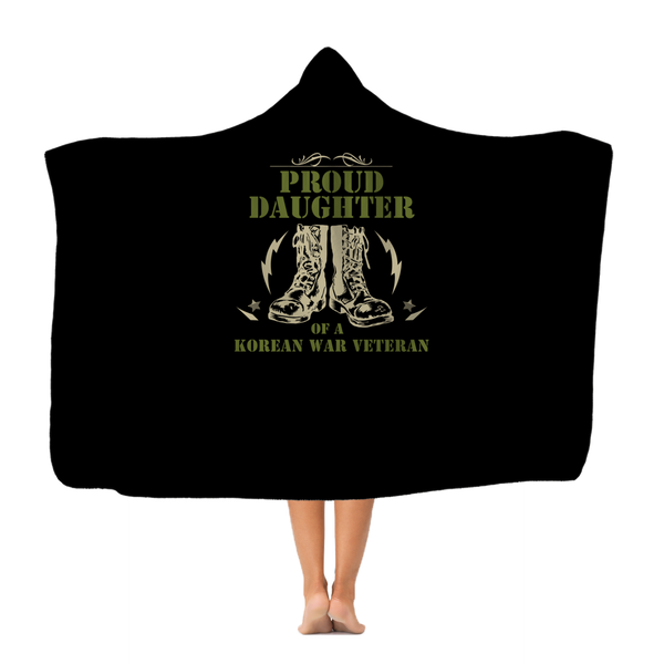 Proud Daughter Of A Korean War Veteran Classic Adult Hooded Blanket