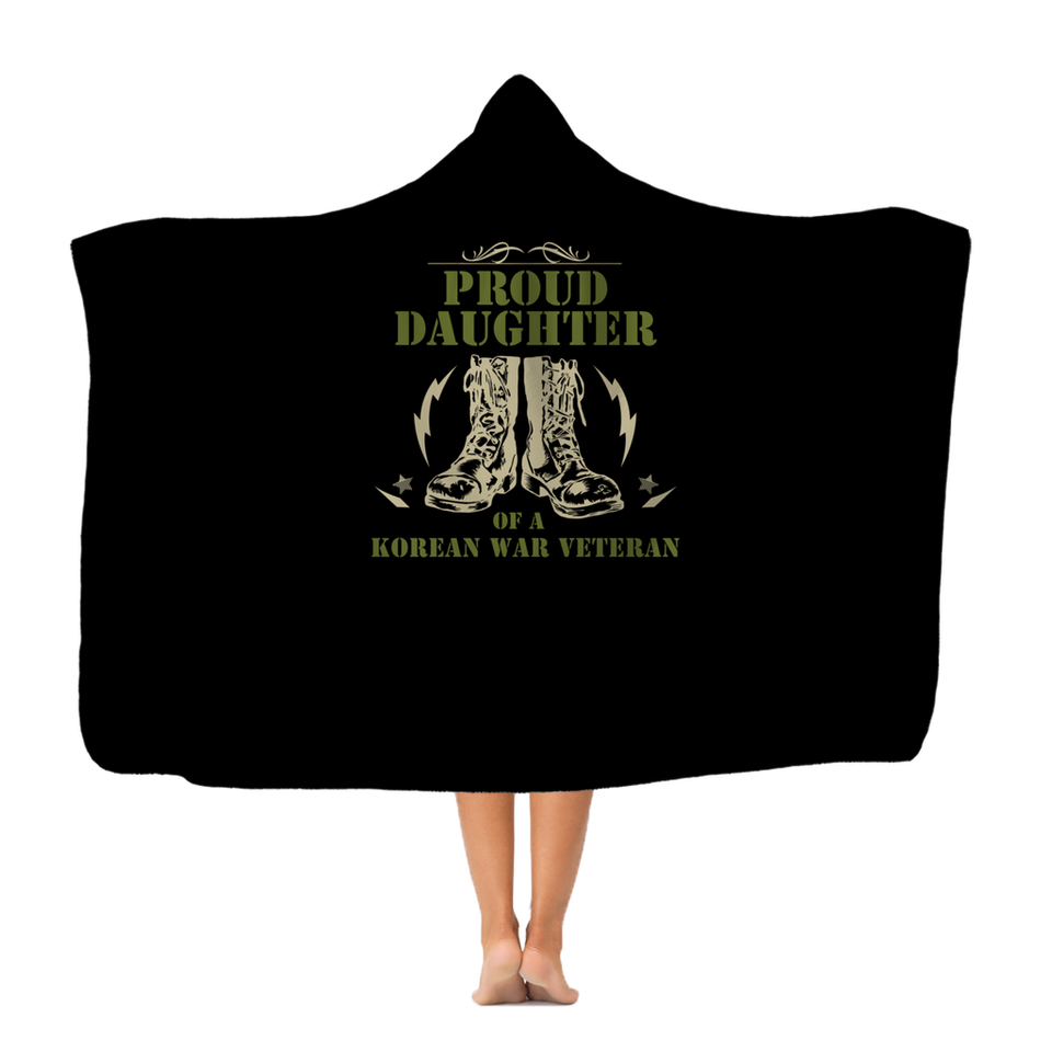 Proud Daughter Of A Korean War Veteran Classic Adult Hooded Blanket