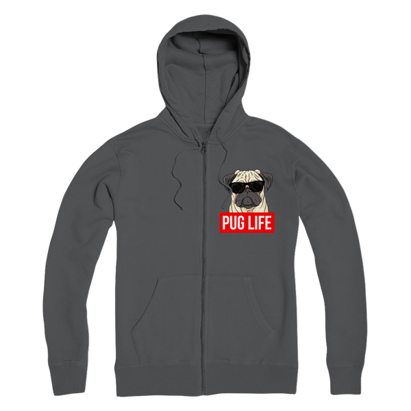 Pug Life - Pug Lover ﻿Premium Adult Zip Hoodie