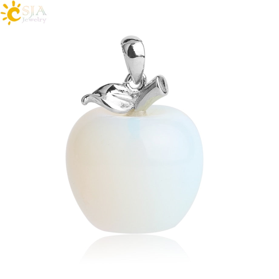 Crystal Apple Pendant Necklace | Apple Necklace