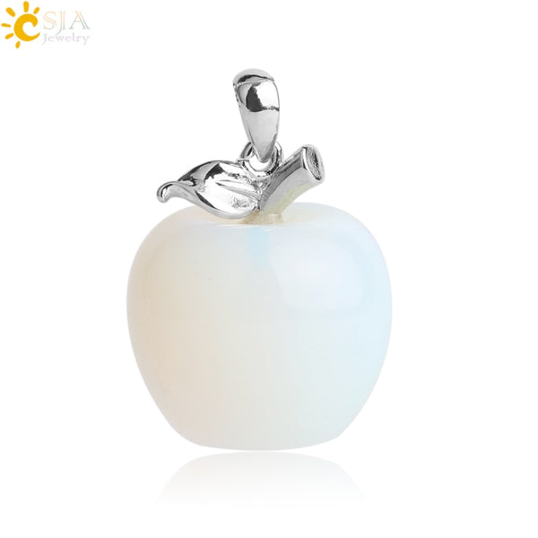 Crystal Apple Pendant Necklace | Apple Necklace