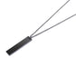 Men's Matte Black Long Pendant Necklace