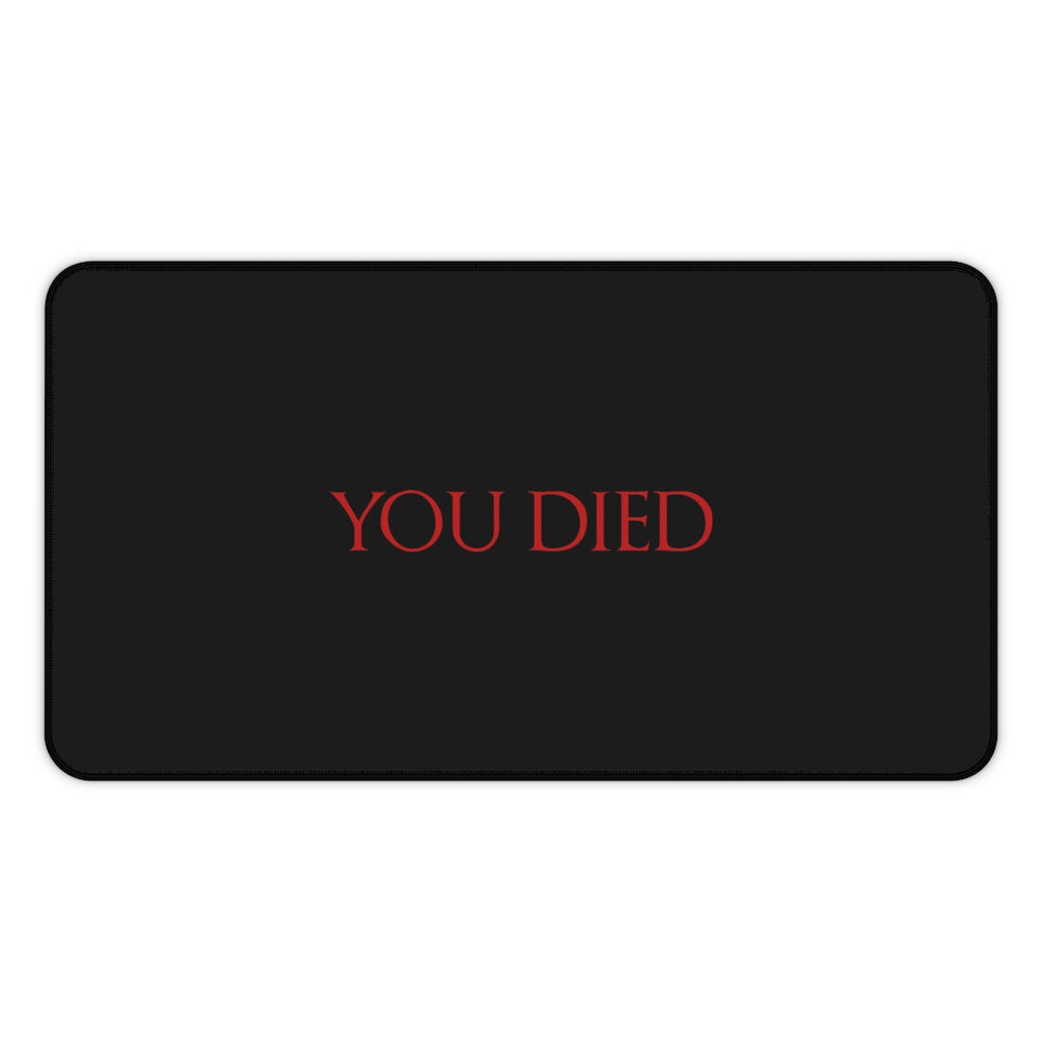 You Died RPG Fantasy Desk Mat | RPG Mouse Mat | Gaming Mouse Pad
