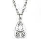 Gothic Ouija Shape Board Pendant Chain Necklace