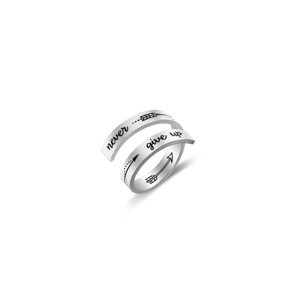 Stainless Steel Adjustable Faith Ring