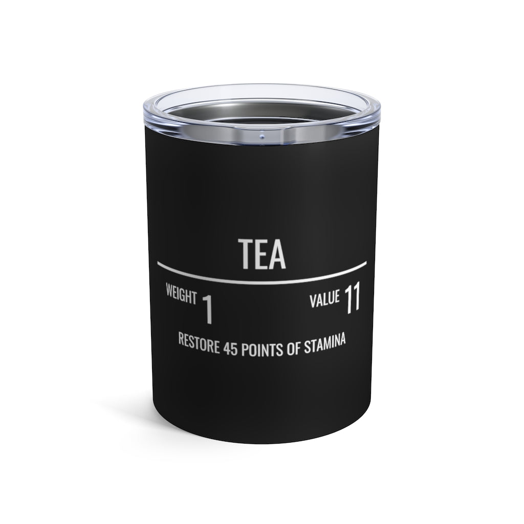 Tea RPG 10 oz. Black Mug | Fantasy Gamer Gifts For Men Tumbler | RPG Gaming Tumbler 10oz Main image