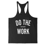 Do The Work Gym Vest | Mens Muscle Gyms Workout Tank Tops Bodybuilding Y Back Sleeveless Vest Stringer Singlets Shirt Muscle Wear gym vest, stringer vest, gym stringer