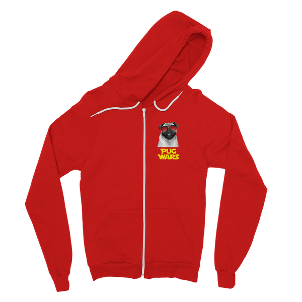 Pug Wars Return Of The Pug ﻿Classic Adult Zip Hoodie