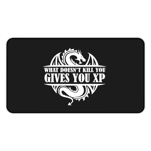 What Doesn't Kill You Gives You XP Fantasy RPG Dice Mouse Pad | Dungeon Master Mouse Mat | Tabletop RPG Mouse Pad | Tabletop Games | RPG Pad | Role Playing Desk Mat