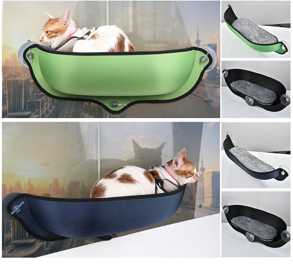 cat hammock, cat window hammock, window perch for cats, window seat for cats