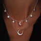Collier Rose Gold Rose Statement Pendant Necklace