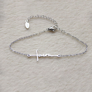 Stainless Steel Faith Cross Necklace faith necklace