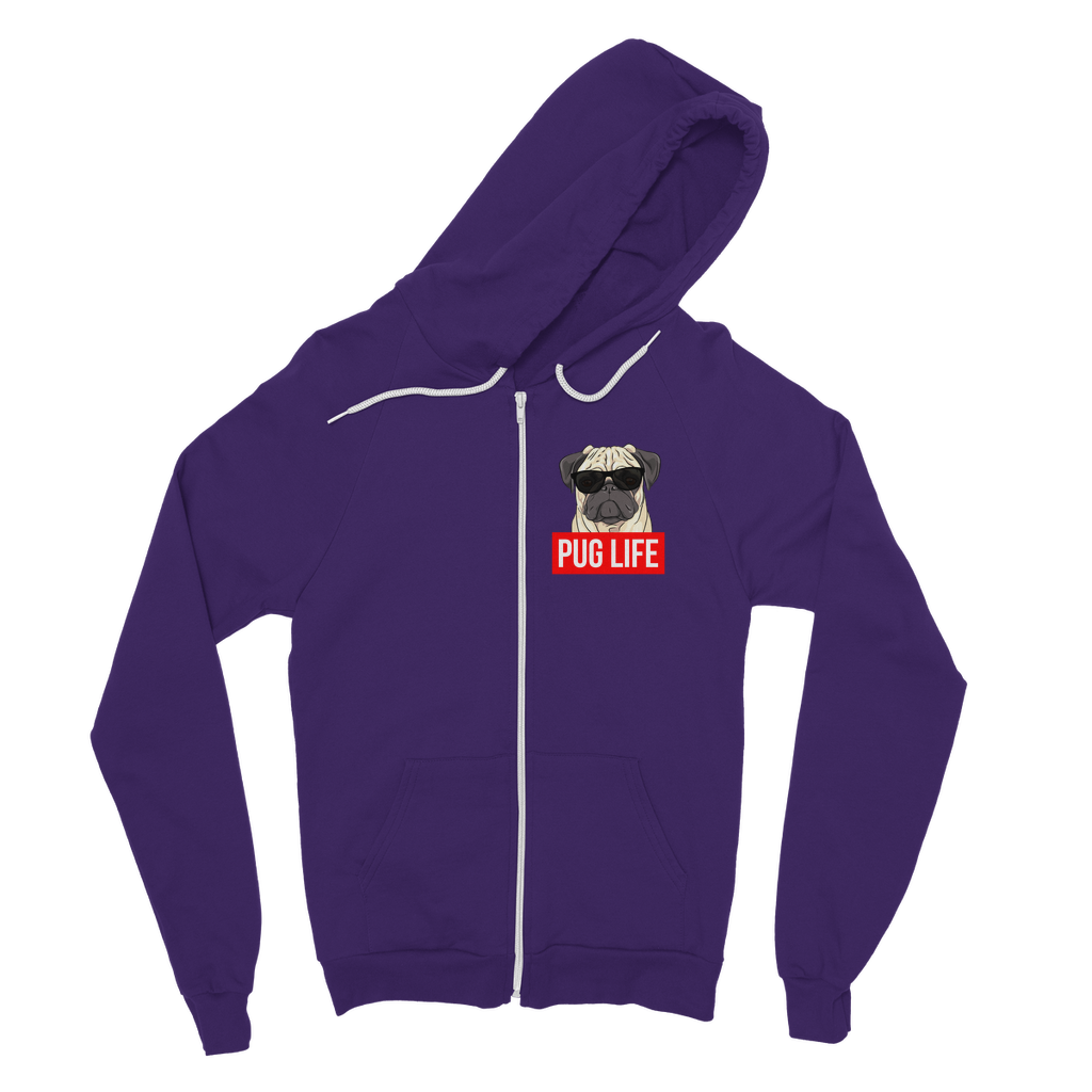 Pug Life - Pug Lover ﻿Classic Adult Zip Hoodie