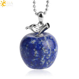 Crystal Apple Pendant Necklace | Apple Necklace Crystal Apple Pendant Necklace | Apple Necklace