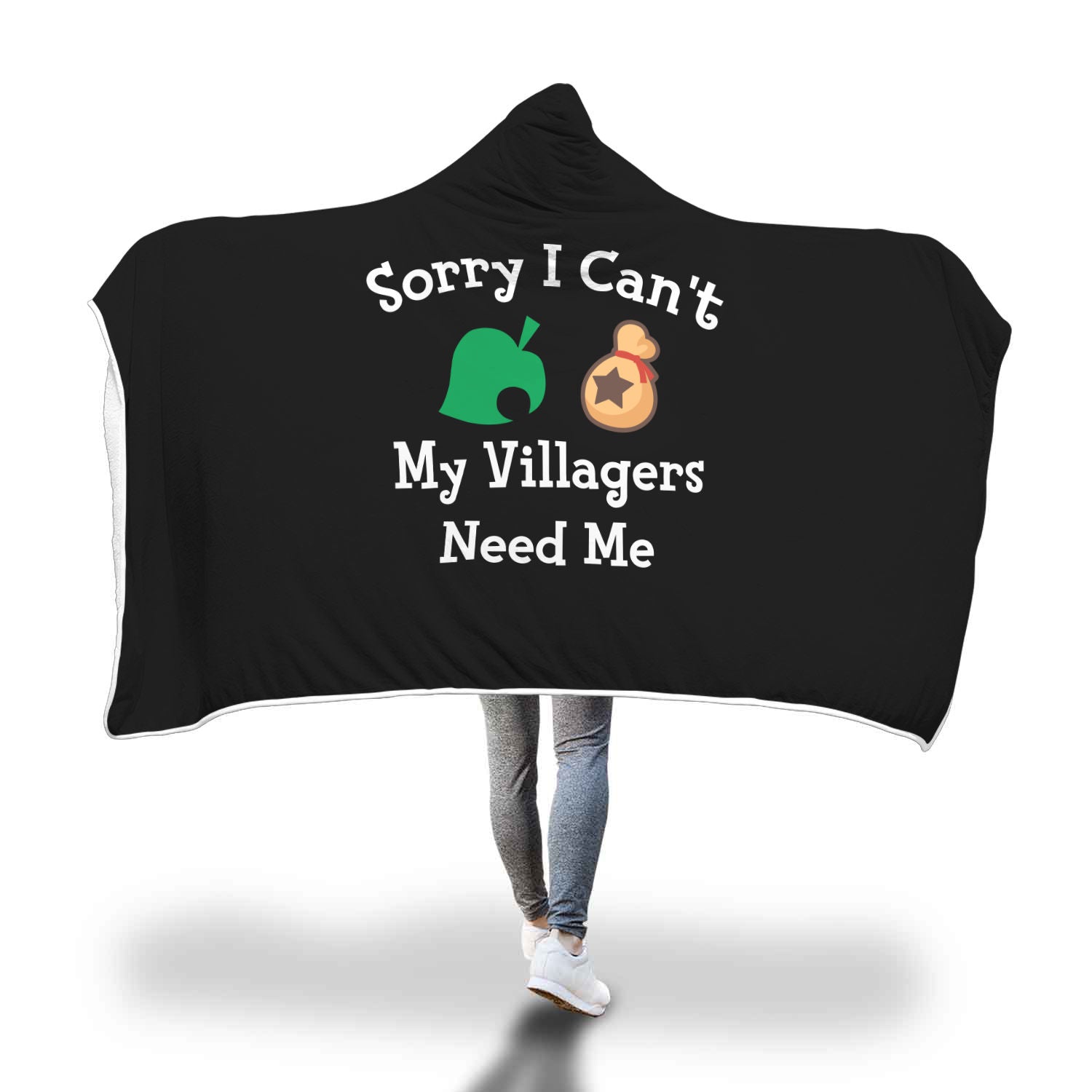 Sorry I Can't My Villagers Need Me Hooded Blanket Secondary image