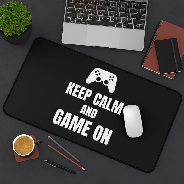 Keep Calm And Game On Desk Mat | Fantasy RPG Mouse Mat | Video Game Gaming Mouse Pad