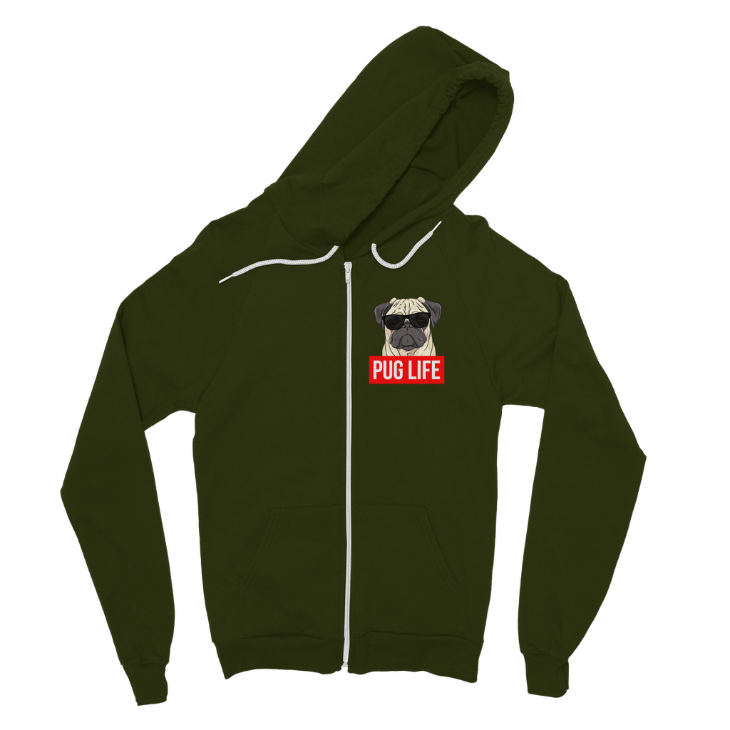 Pug Life - Pug Lover ﻿Classic Adult Zip Hoodie