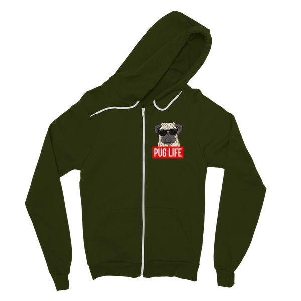 Pug Life - Pug Lover ﻿Classic Adult Zip Hoodie