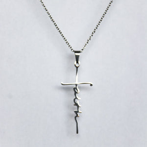 Stainless Steel Faith Cross Necklace faith necklace