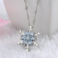 snowflake necklace, snow necklace