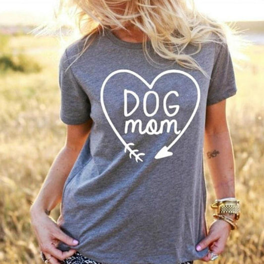 Dog Mom In Arrow Heart T-Shirt