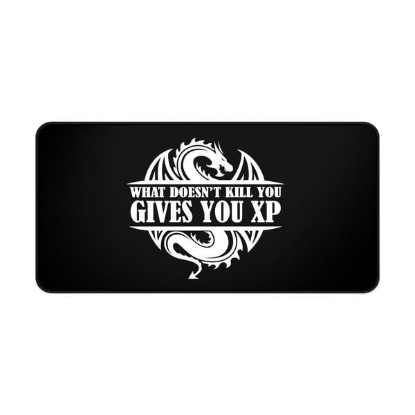 What Doesn't Kill You Gives You XP Fantasy RPG Dice Mouse Pad | Dungeon Master Mouse Mat | Tabletop RPG Mouse Pad | Tabletop Games | RPG Pad | Role Playing Desk Mat