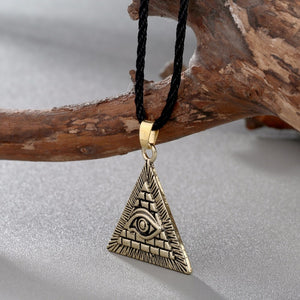 Illuminati Triangle Pendant Necklace illuminati necklace, illuminati chain, illuminati pendant