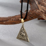 Illuminati Triangle Pendant Necklace illuminati necklace, illuminati chain, illuminati pendant
