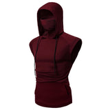 Masked Sleeveless Gym Hoodie Masked Sleeveless Gym Hoodie