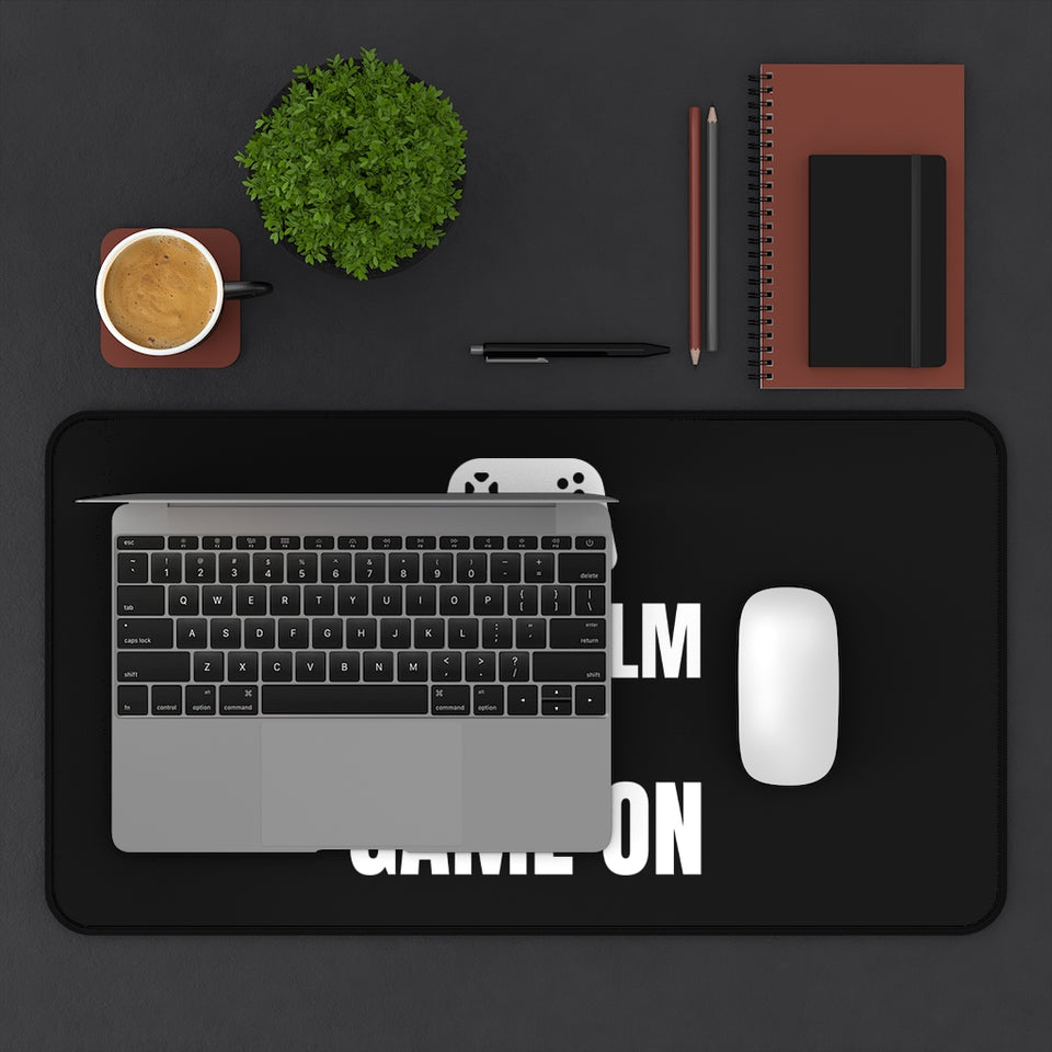 Keep Calm And Game On Desk Mat | Fantasy RPG Mouse Mat | Video Game Gaming Mouse Pad