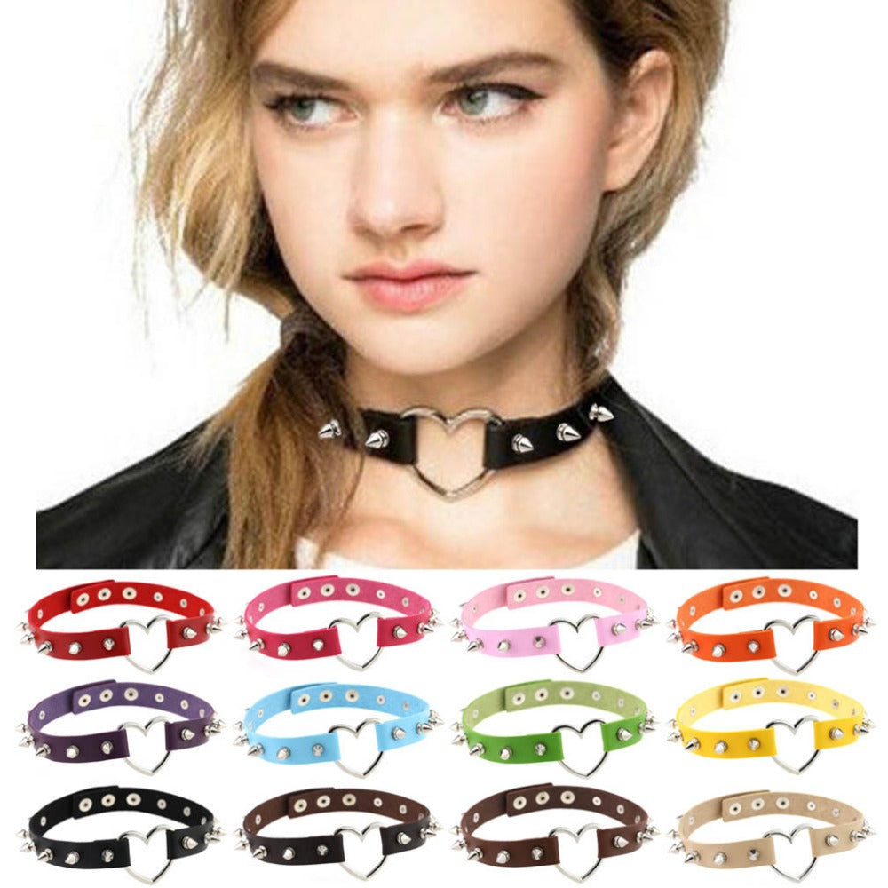 goth choker, punk choker, gothic choker necklace Main image