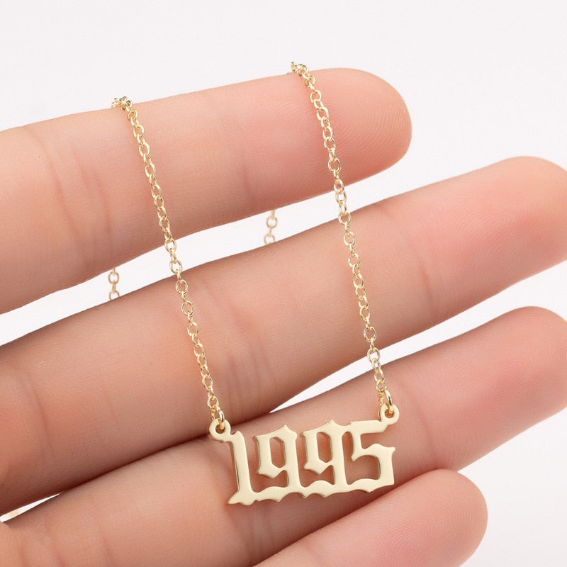 Women's Birth Year Necklace