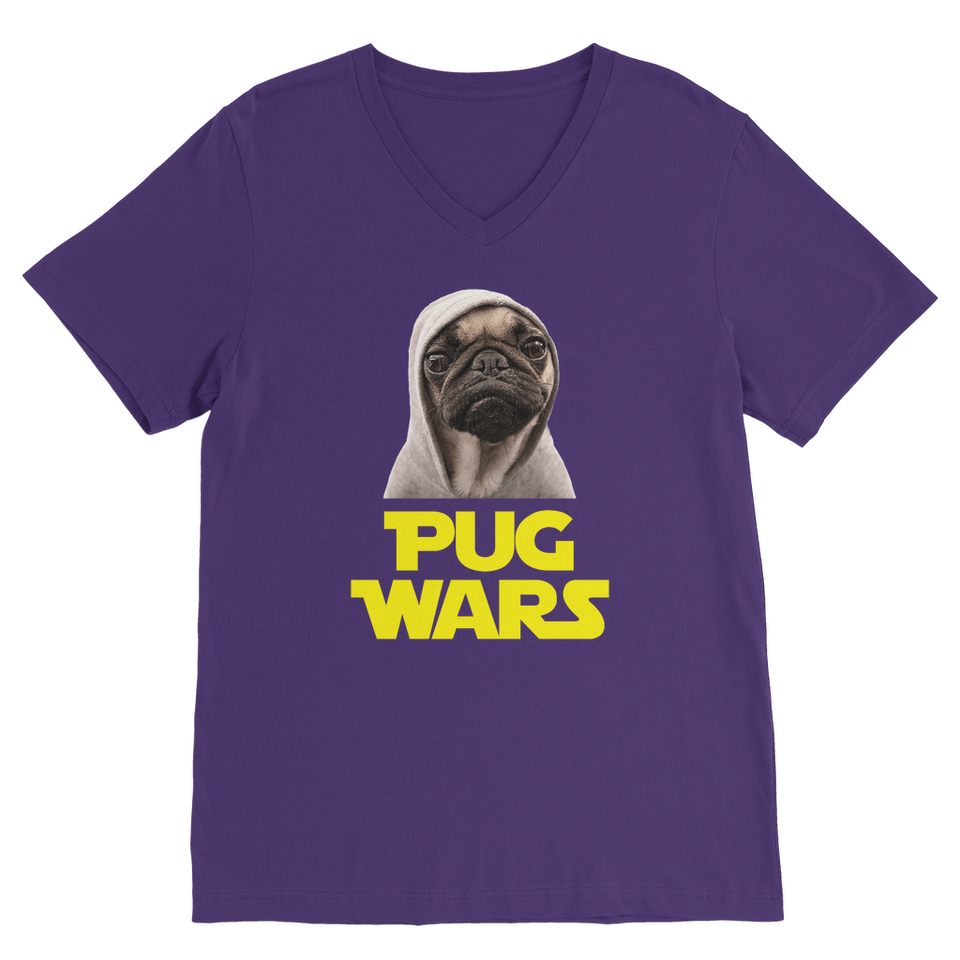 Pug Wars The Last Pug ﻿Classic V-Neck T-Shirt