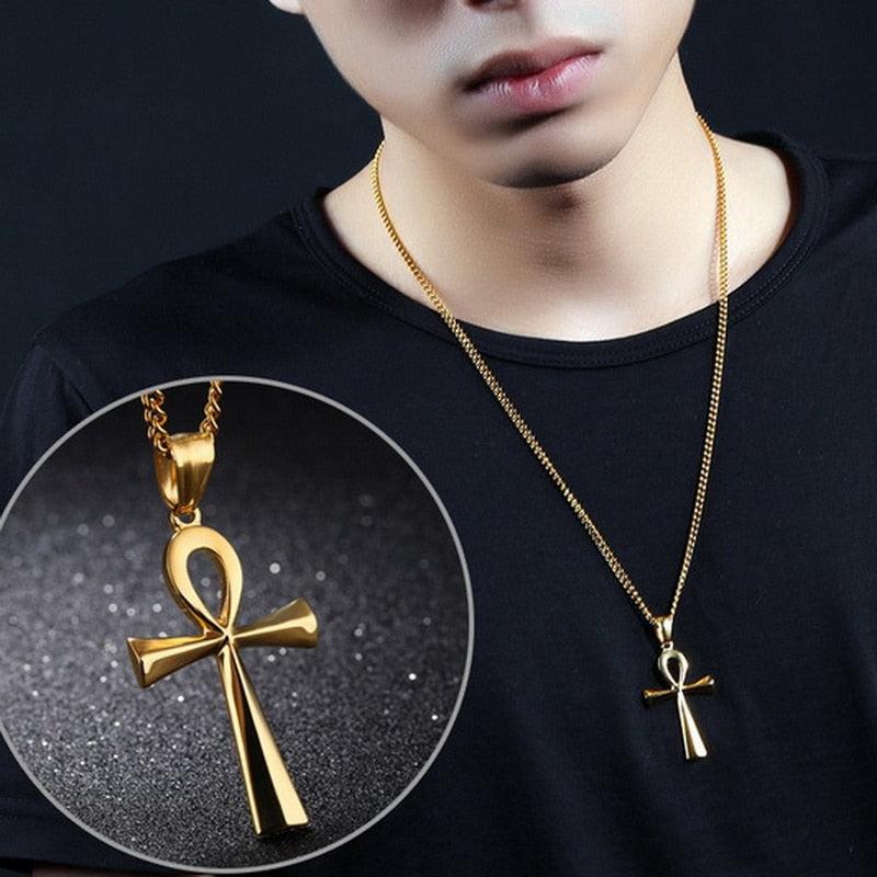 egyptian necklace, ankh necklace, nefertiti necklace, eye of horus necklace Main image