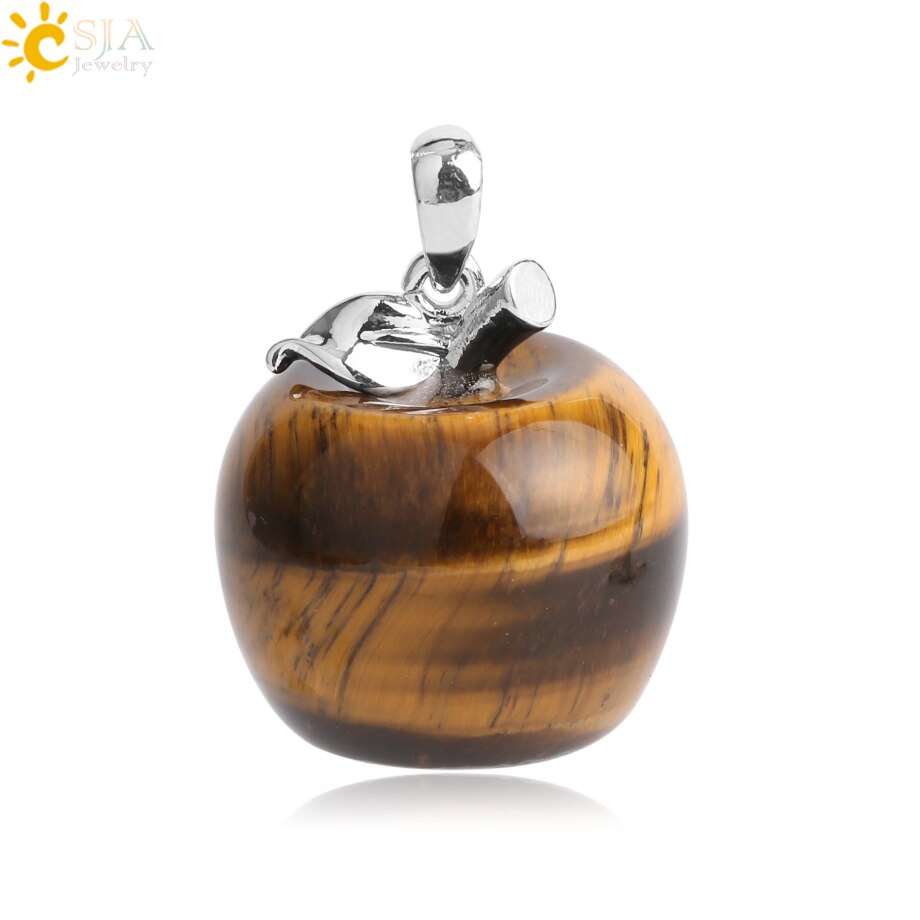 Crystal Apple Pendant Necklace | Apple Necklace