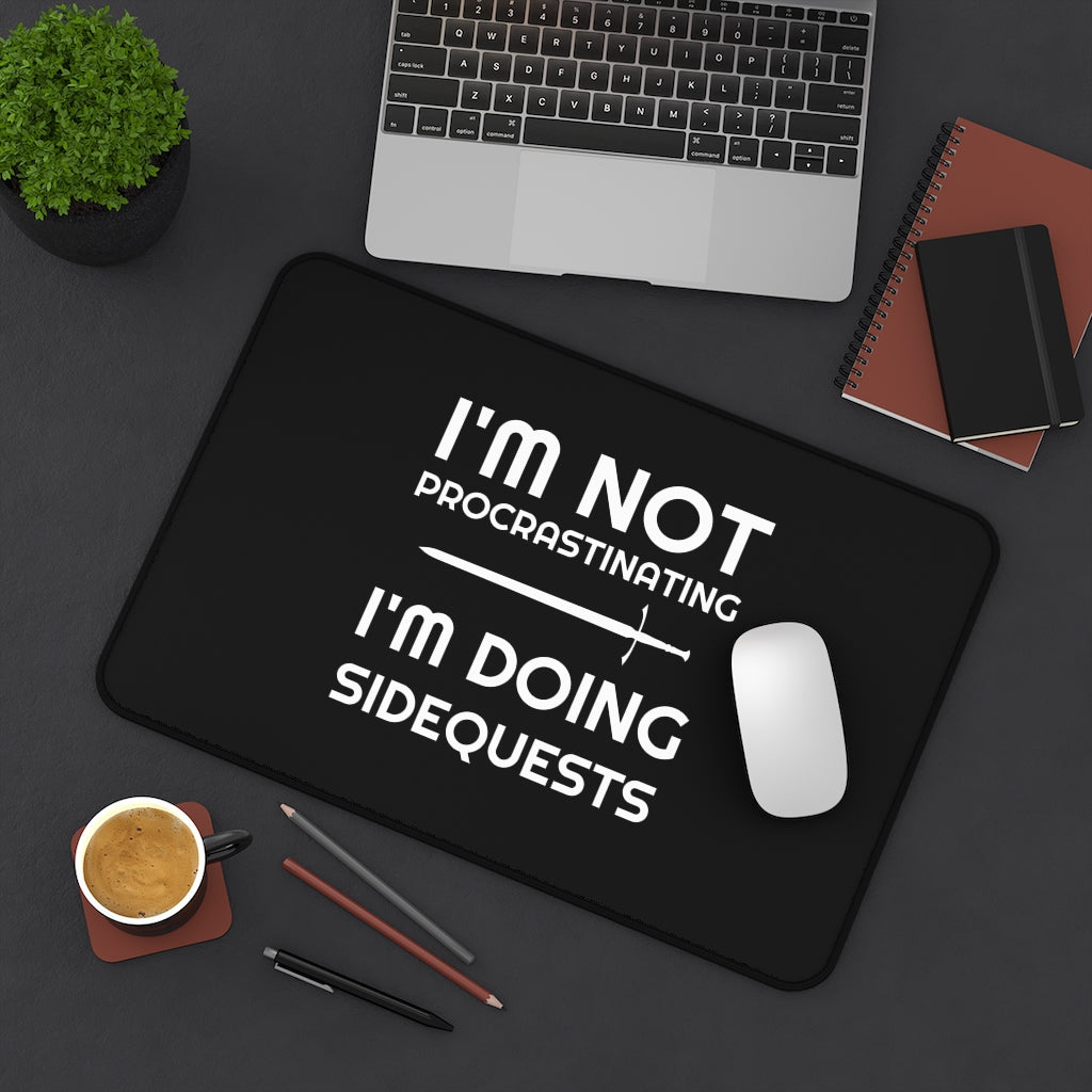 I'm Not Procrastinating I'm Doing Side Quests RPG Fantasy Desk Mat | RPG Mouse Mat | Gaming Mouse Pad Main image