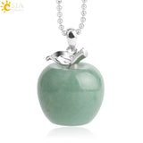 Crystal Apple Pendant Necklace | Apple Necklace Crystal Apple Pendant Necklace | Apple Necklace