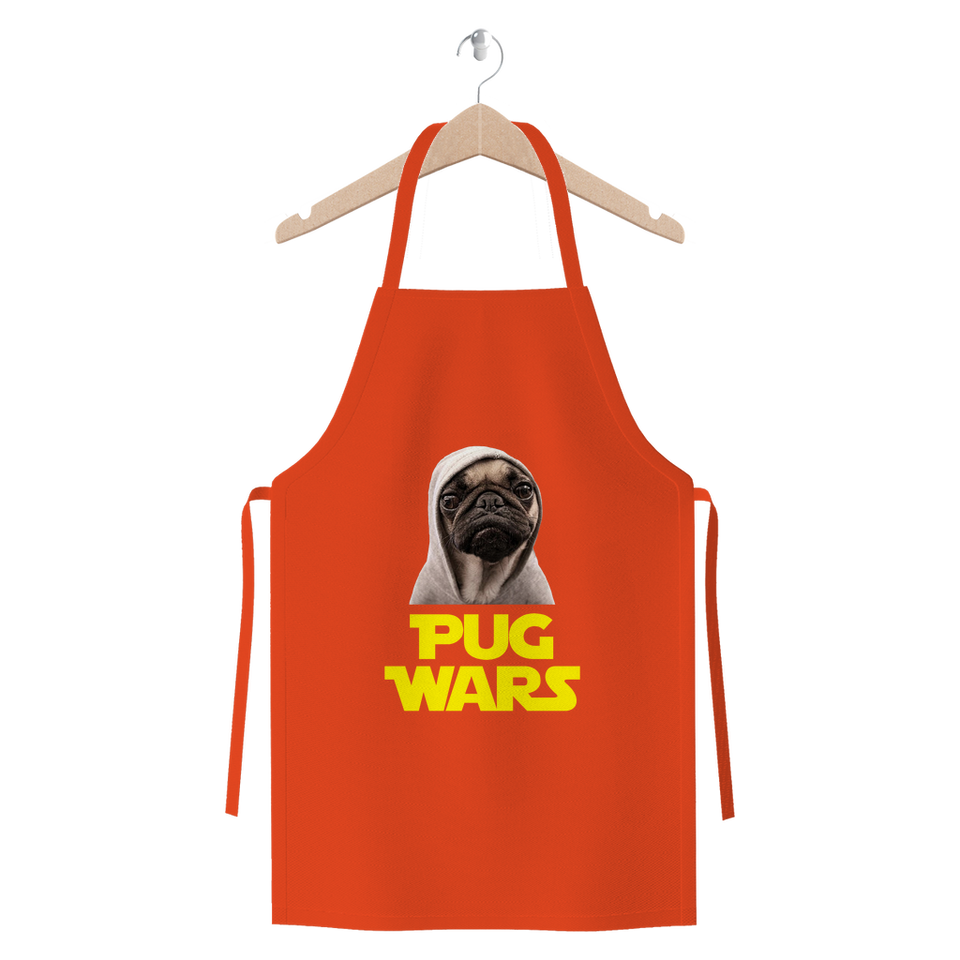 Pug Wars The Last Pug ﻿Premium Jersey Apron