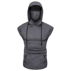 Masked Sleeveless Gym Hoodie Masked Sleeveless Gym Hoodie