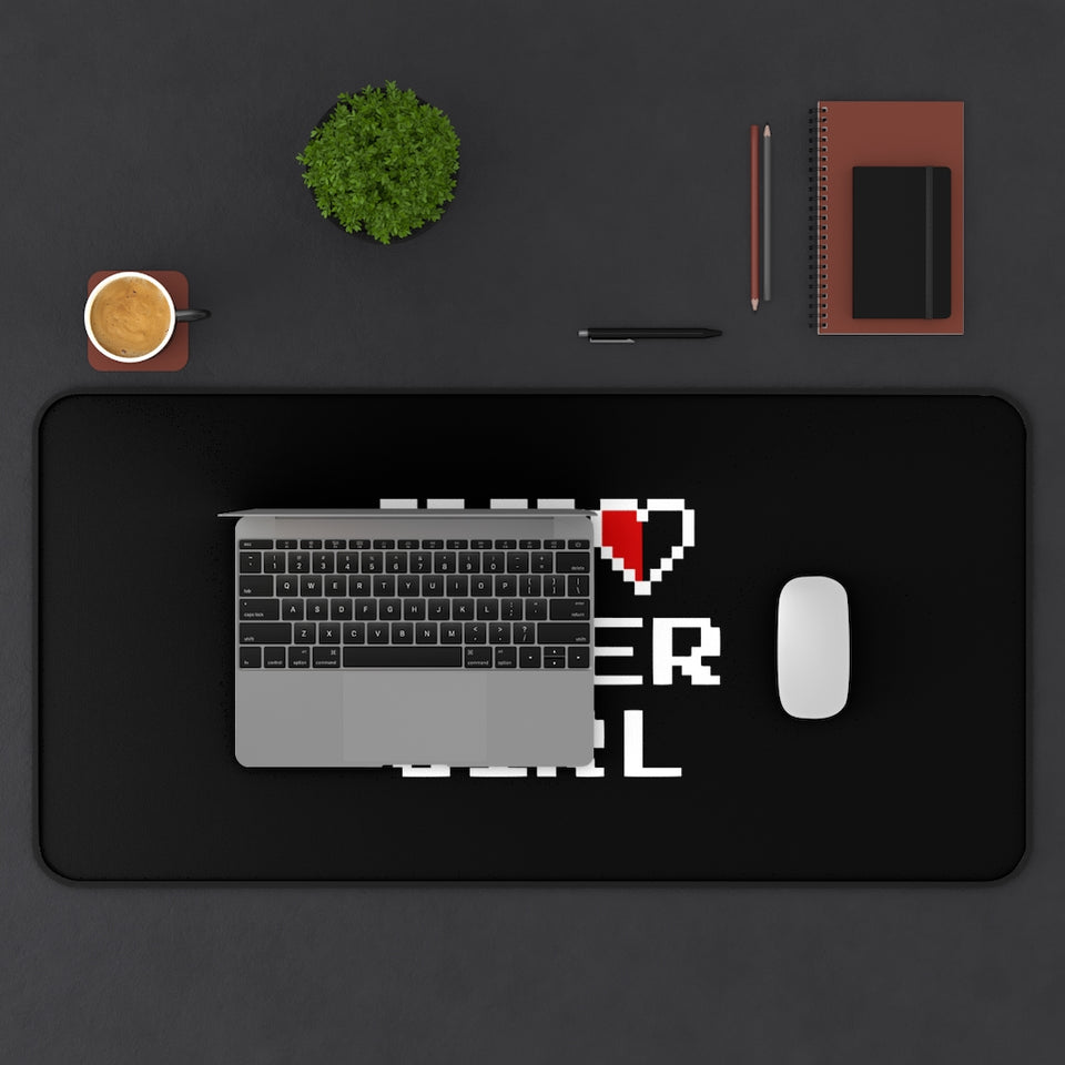 Gamer Girl Gaming RPG Fantasy Desk Mat | Gamer Girl Mouse Mat | Video Game Mouse Pad