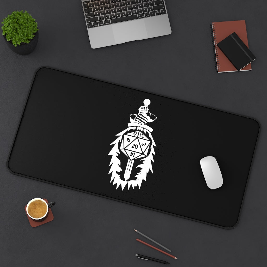 Paladin Fantasy RPG Dice Mouse Pad | Dungeon Master Mouse Mat | Tabletop RPG Mouse Pad | Tabletop Games | RPG Pad | Role Playing Desk Mat