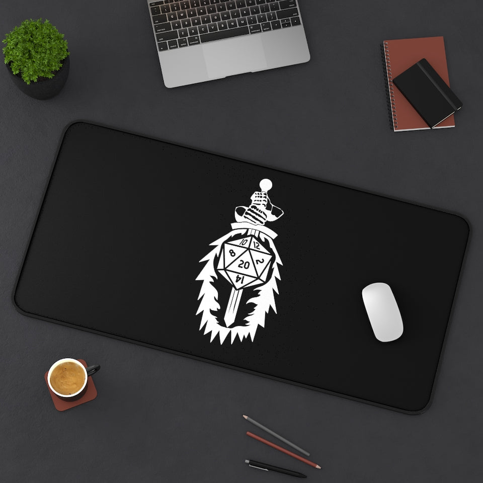Paladin Fantasy RPG Dice Mouse Pad | Dungeon Master Mouse Mat | Tabletop RPG Mouse Pad | Tabletop Games | RPG Pad | Role Playing Desk Mat